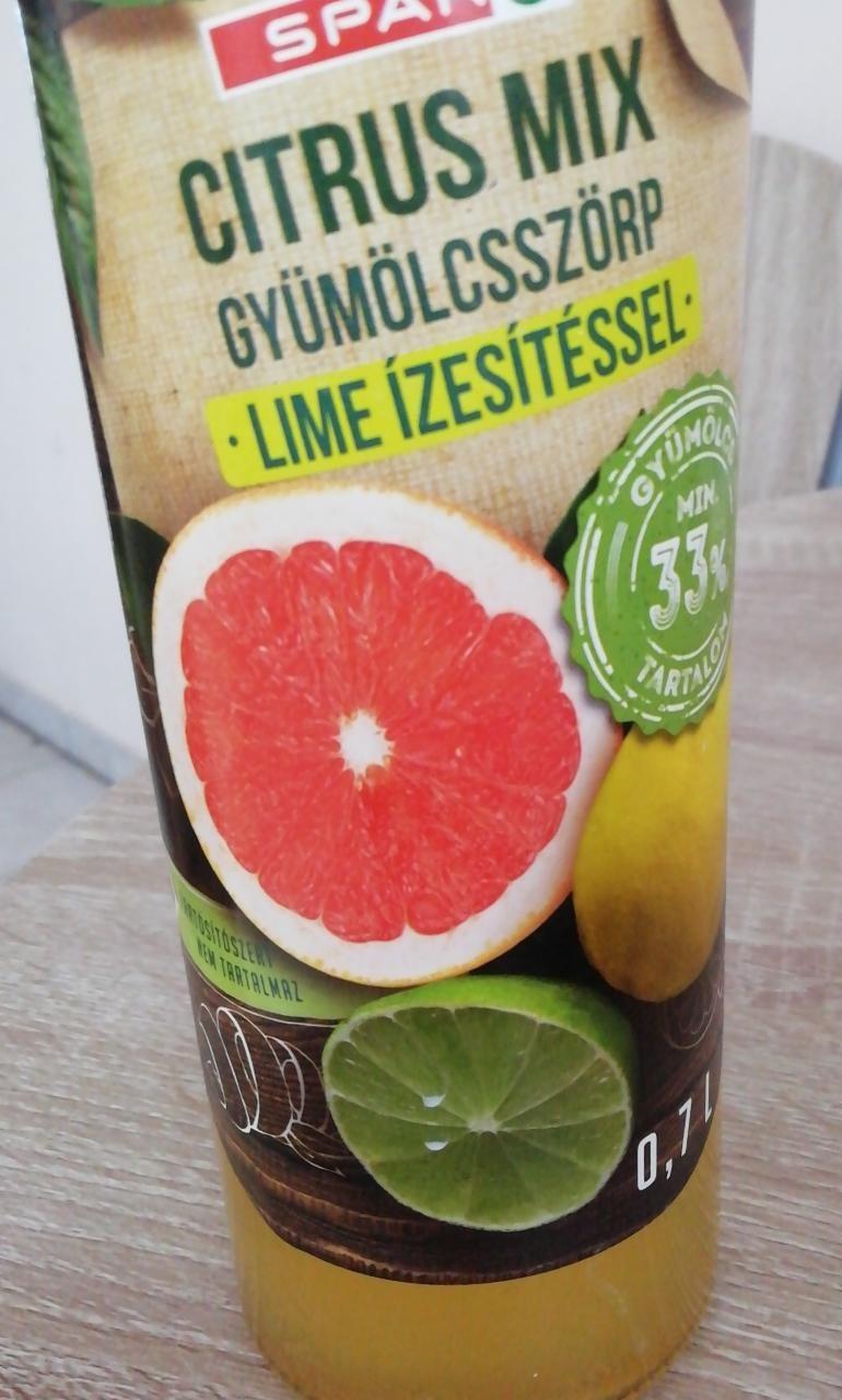 Képek - Citrus mix gyümölcsszörp lime ízesítéssel Spar