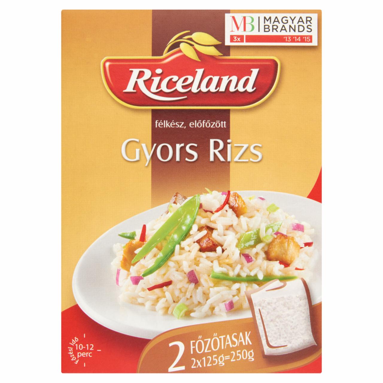 Képek - Riceland félkész, előfőzött gyors rizs 2 x 125 g (250 g)