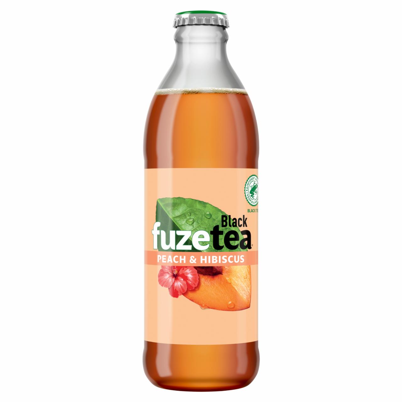 Képek - FuzeTea szénsavmentes őszibarack- és hibiszkuszízű üdítőital fekete tea kivonattal 250 ml