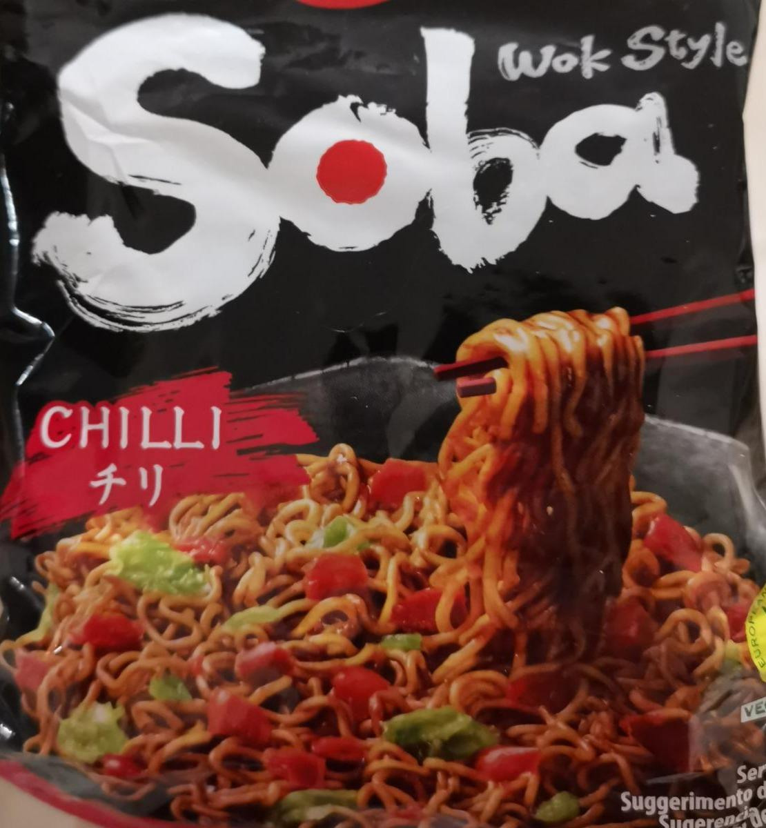 Képek - Nissin Soba chilis ízesítésű sült tészta búzalisztből 111 g