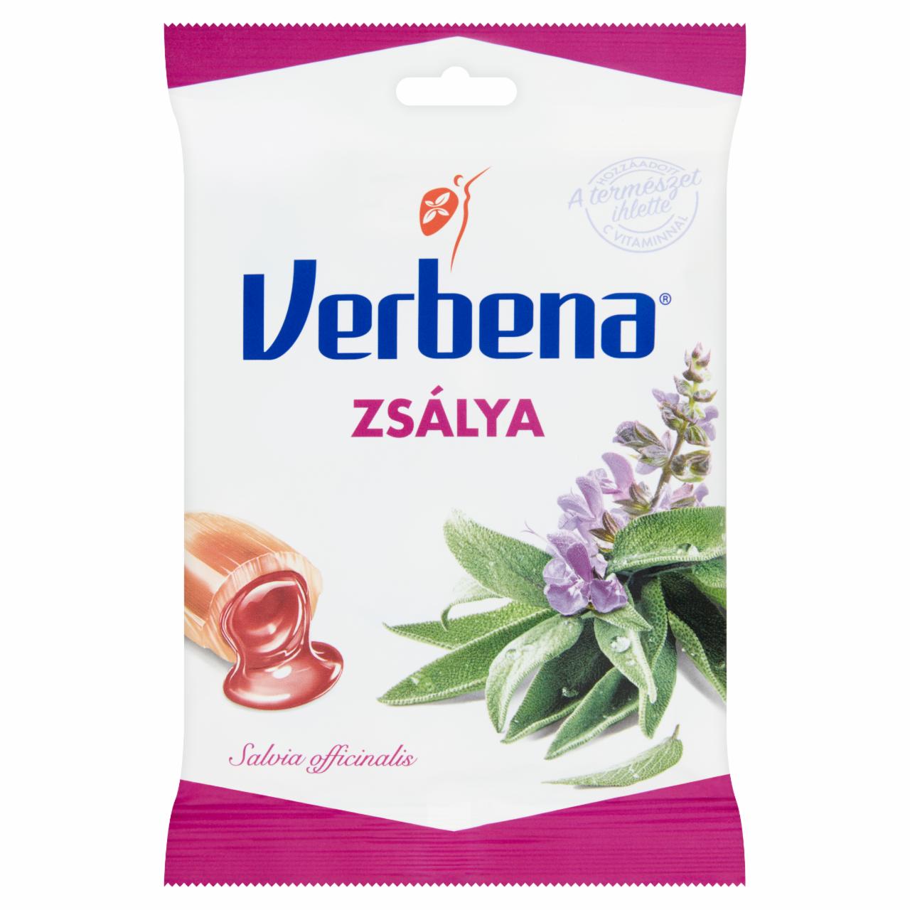 Képek - Verbena töltött keménycukorka zsályakivonattal, mézzel és C vitaminnal 60 g