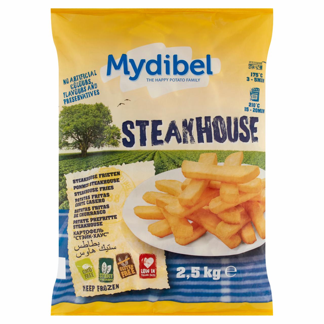Képek - Mydibel elősütött és fagyasztott hasábburgonya steakhez 2,5 g