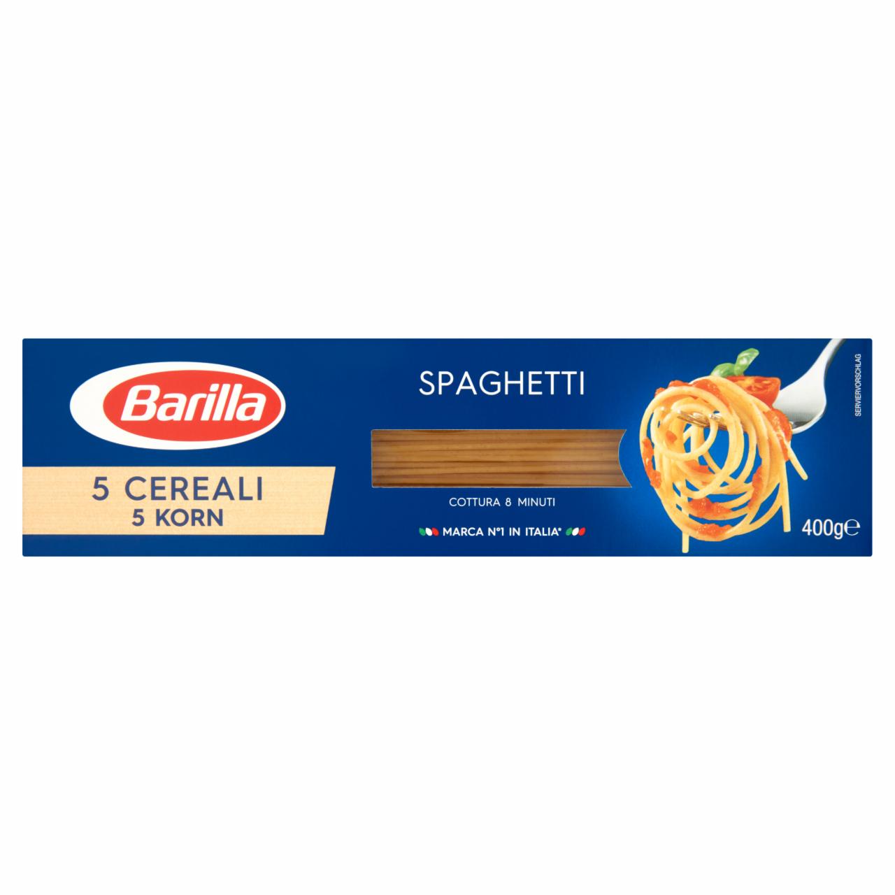 Képek - Barilla 5 gabonás Spaghetti szálas durum száraztészta 400 g