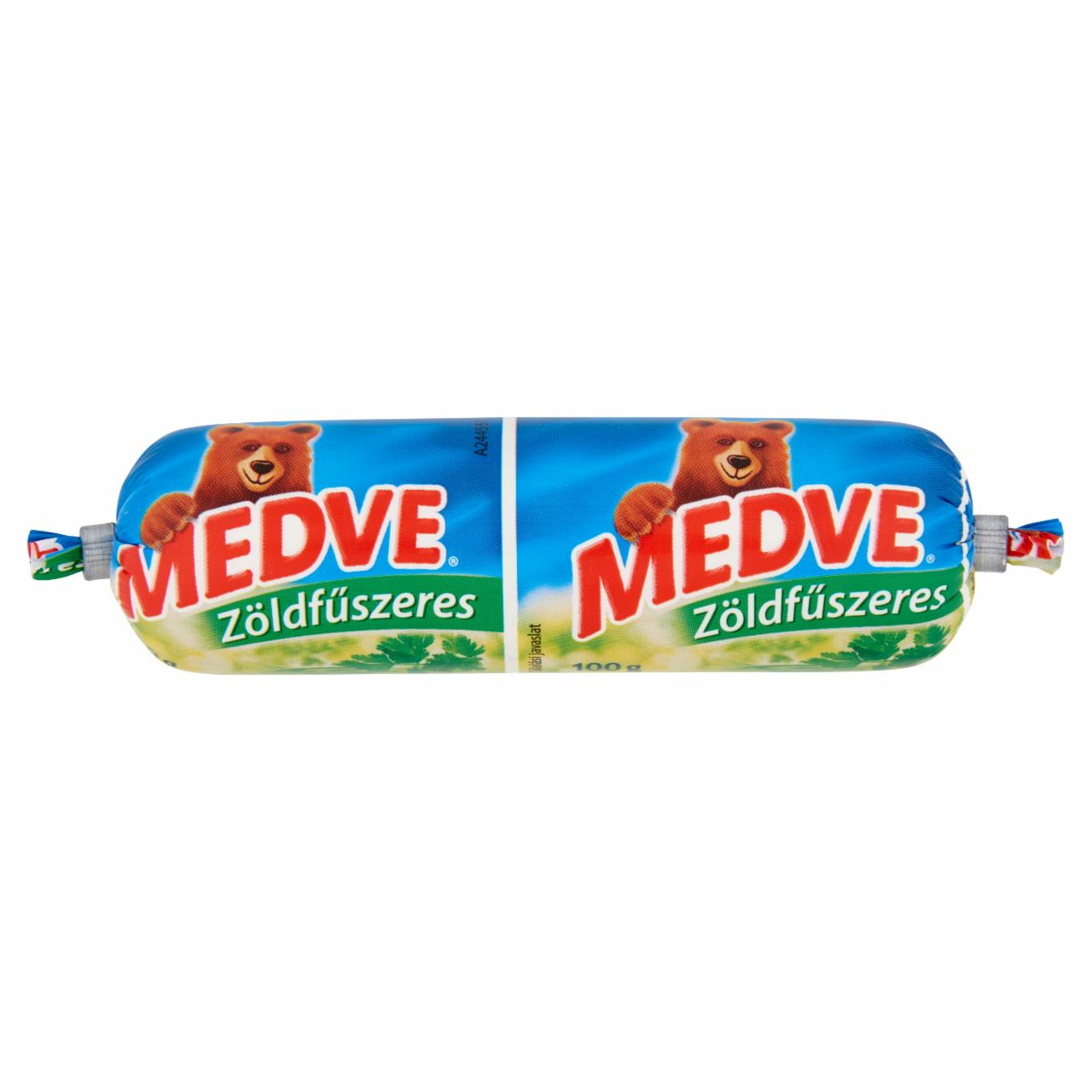 Képek - Medve zöldfűszeres, kenhető, zsíros ömlesztett sajt 100 g