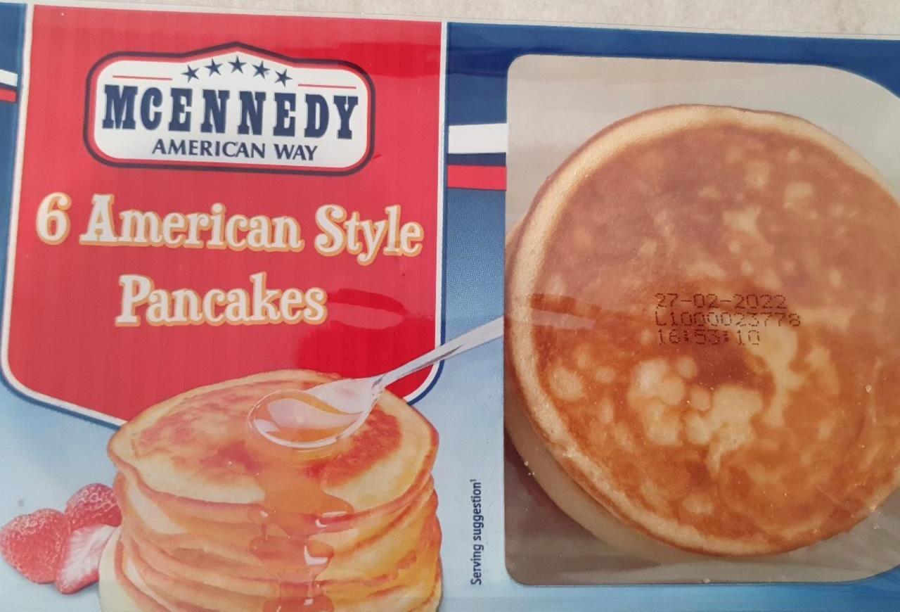 American style pancakes McEnnedy - kalória, kJ és tápértékek