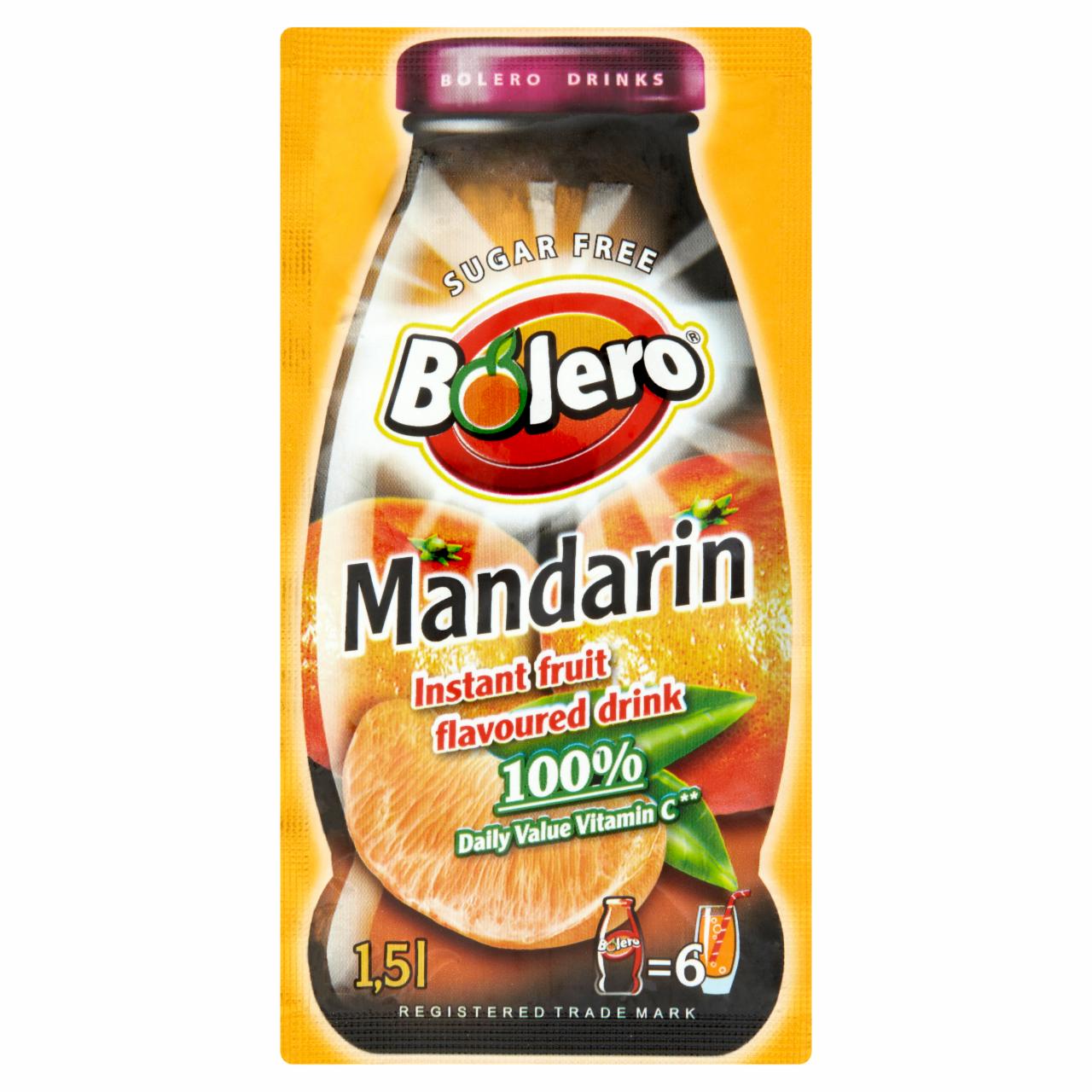 Képek - Bolero mandarin ízesítésű italpor édesítőszerekkel 9 g
