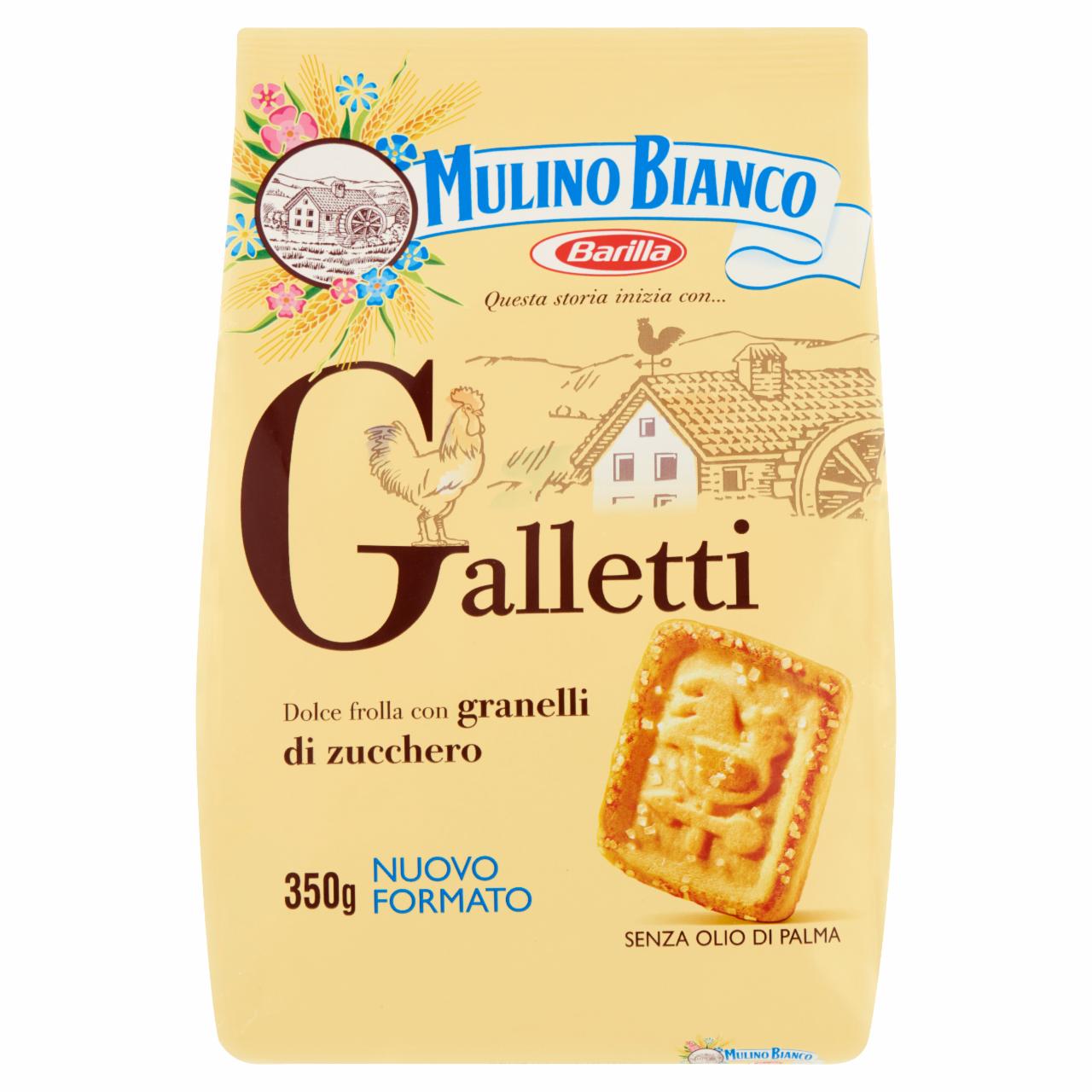Képek - Mulino Bianco Galletti édes keksz cukorkristályokkal 350 g