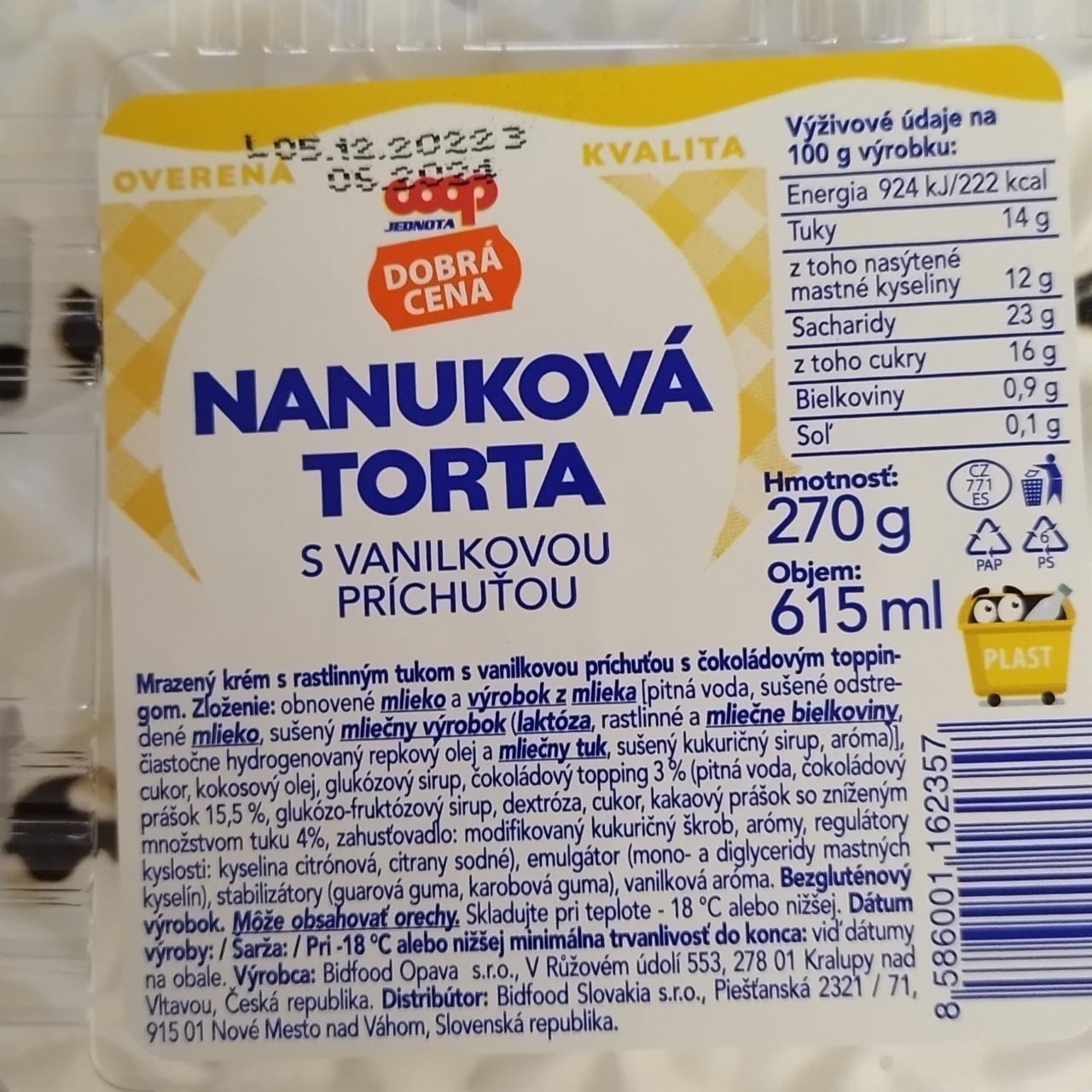 Képek - Nanuková torta s vanilkovou príchuťou Coop