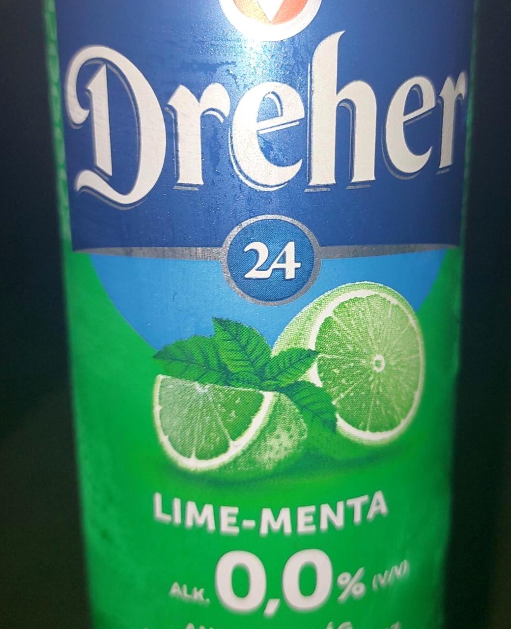 Képek - Dreher 24 Lime-Menta alkoholmentes világos sör és lime-menta ízű ital keveréke 0,0% 0,5 l