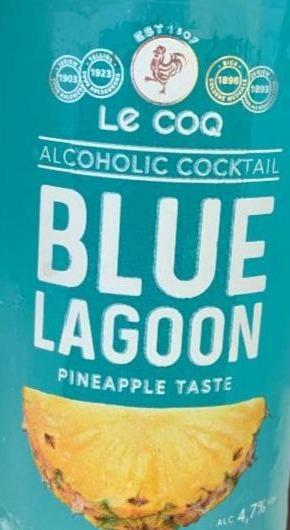 Képek - Le Coq Blue Lagoon kókusz-ananász-curaçao ízű szénsavas alkoholos ital 4,7% 0,33 l