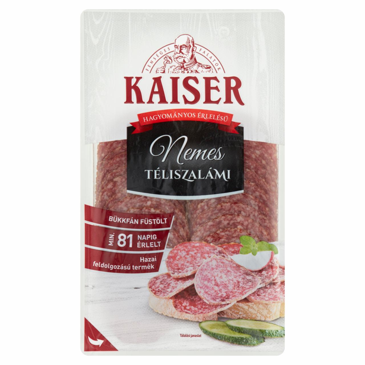 Képek - Kaiser szeletelt csemege téliszalámi 75 g