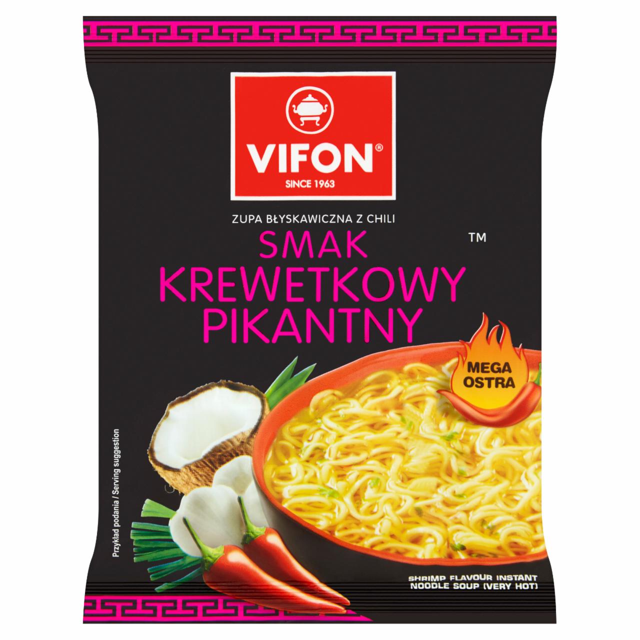 Képek - Kókuszos-garnélarákos ízesítésű instant tésztás leves Vifon