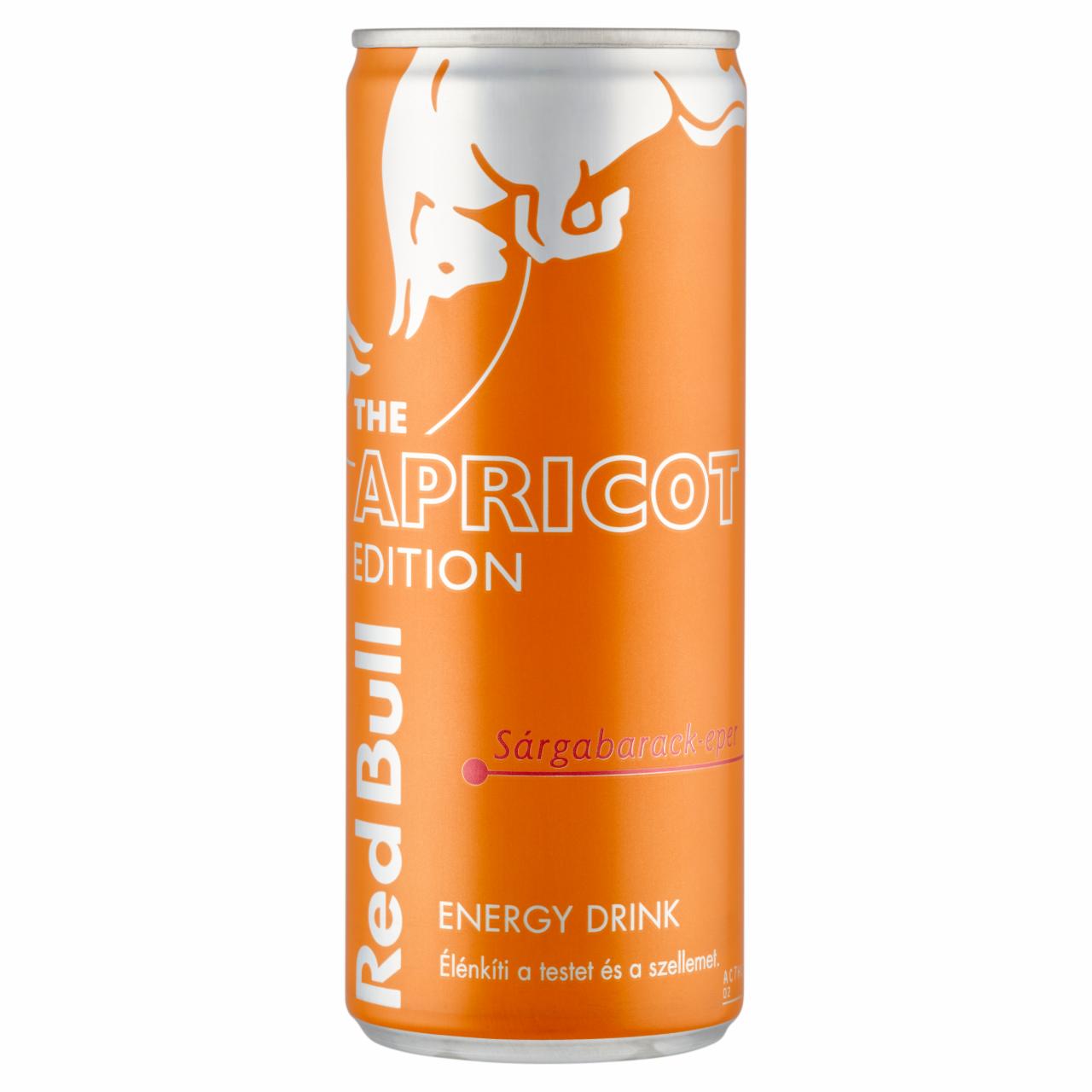 Képek - Red Bull The Apricot Edition energiaital sárgabarack-eper ízesítéssel 250 ml 