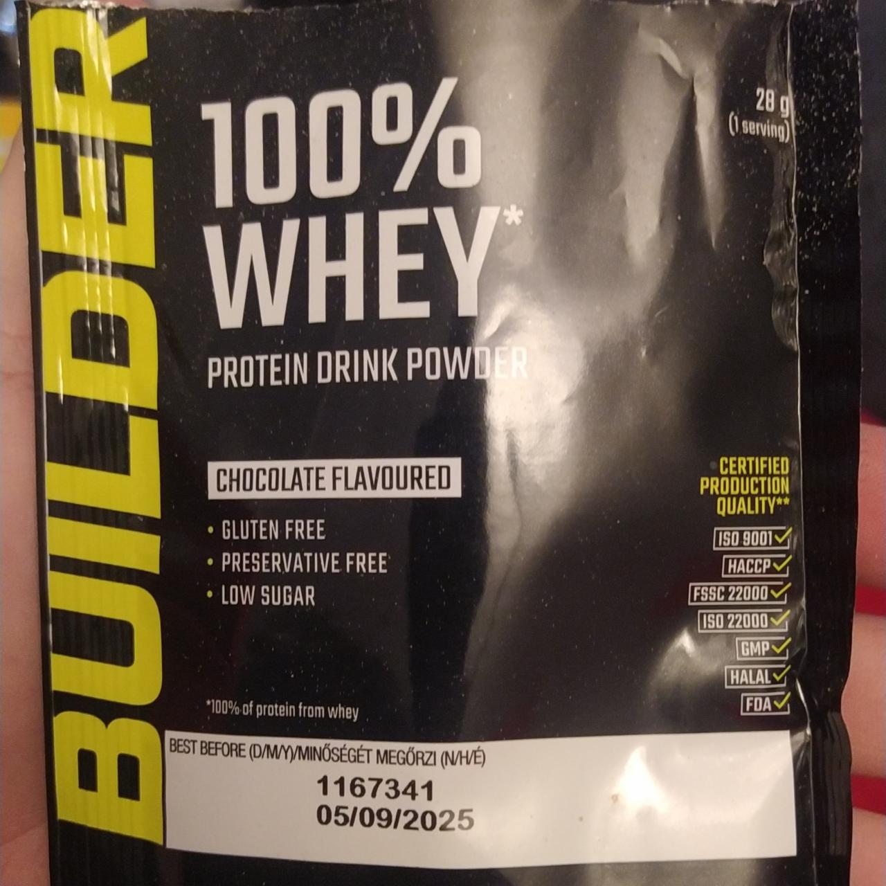 Képek - 100% Whey protein drink powder Chocolate Builder