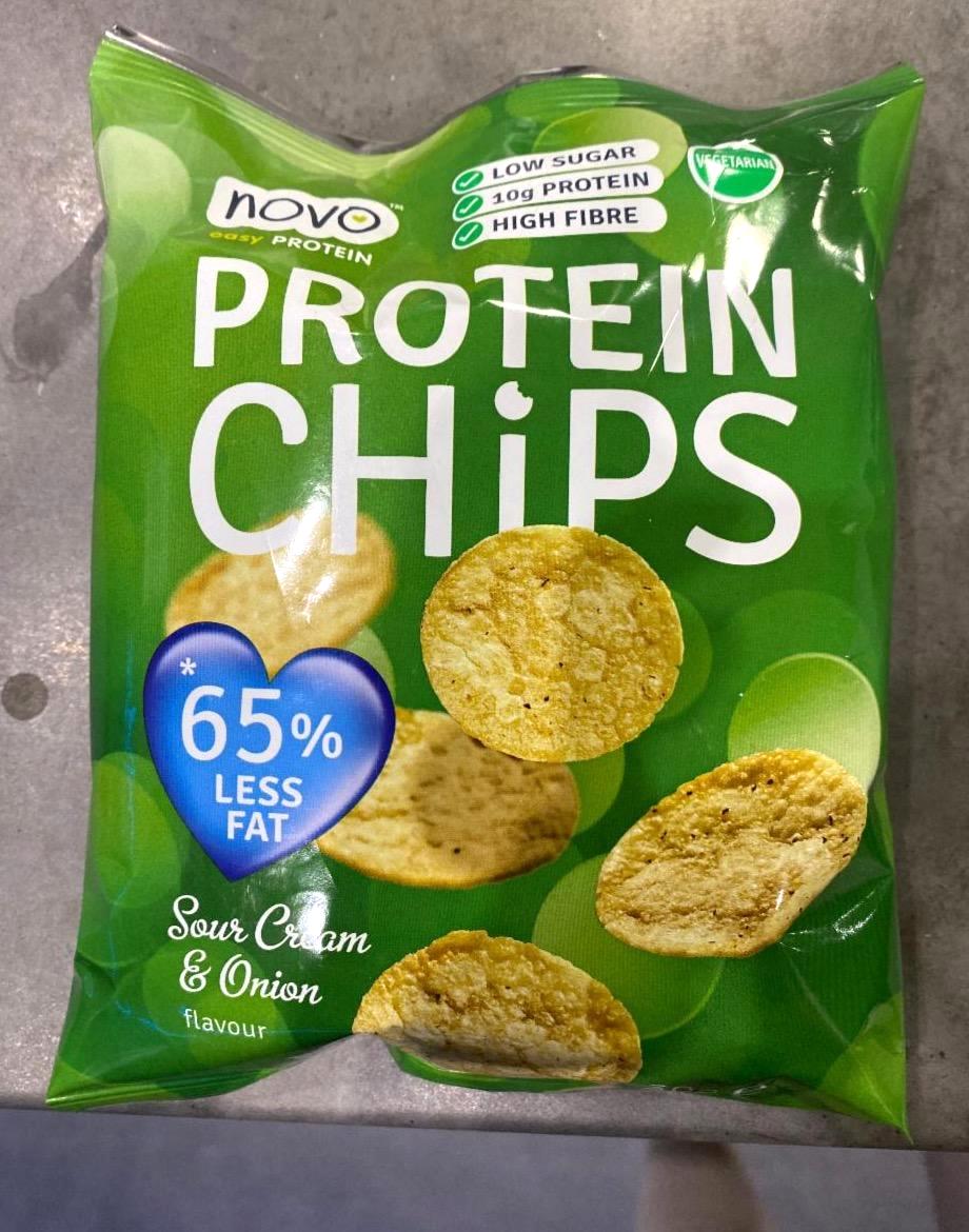 Képek - Protein chips Sour cream & onion Novo