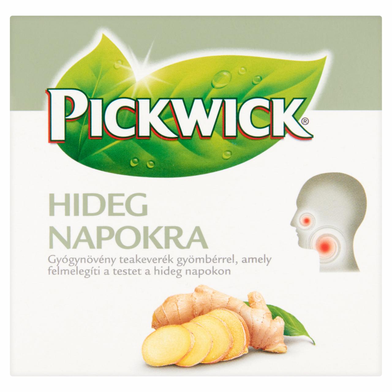 Képek - Pickwick Hideg Napokra gyógynövény teakeverék gyömbérrel 10 filter 20 g