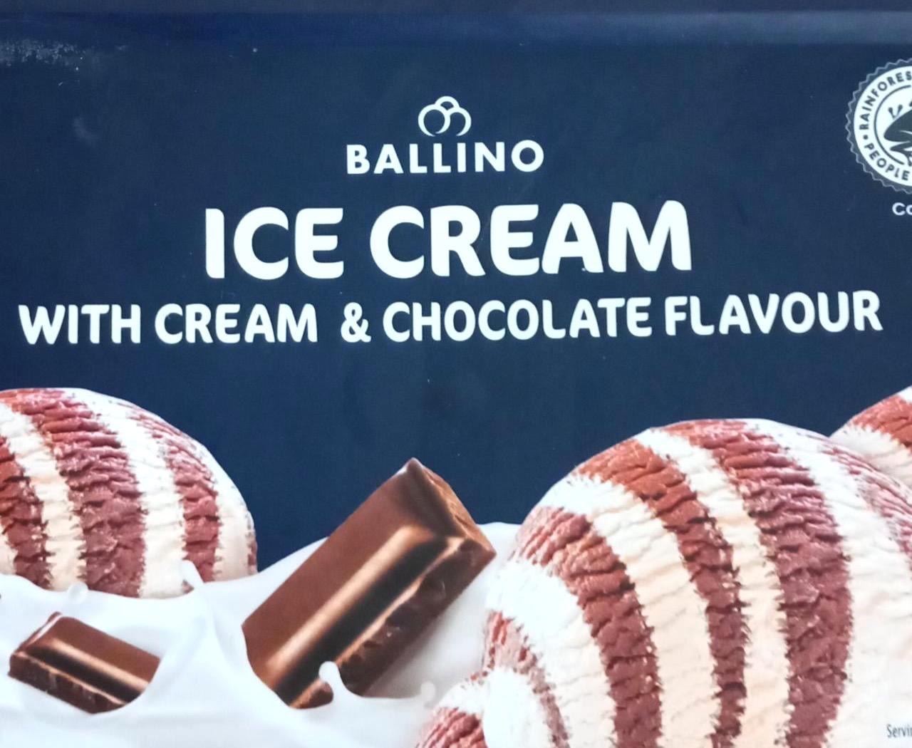 Képek - Csokoládé és tejszínízű jégkrém Ballino