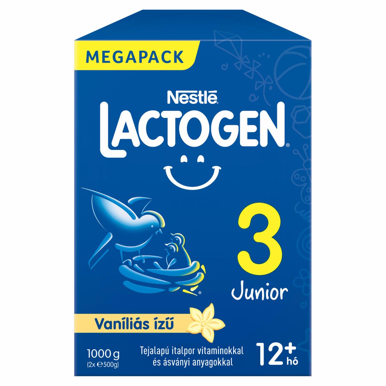 Képek - Nestlé Lactogen 3 Junior vaníliás ízű tejalapú italpor 12+ hó 2 x 500 g (1000 g)