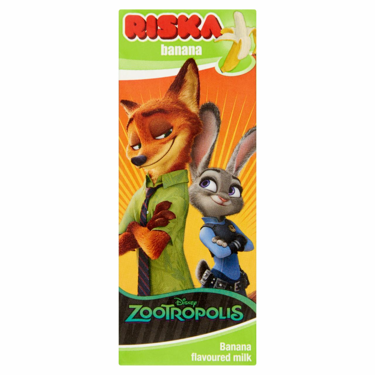 Képek - Riska Zootropolis UHT zsírszegény banános tej 180 ml