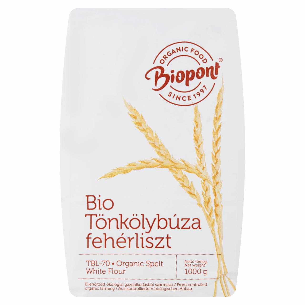 Képek - Biopont BIO tönkölybúza fehérliszt 1000 g