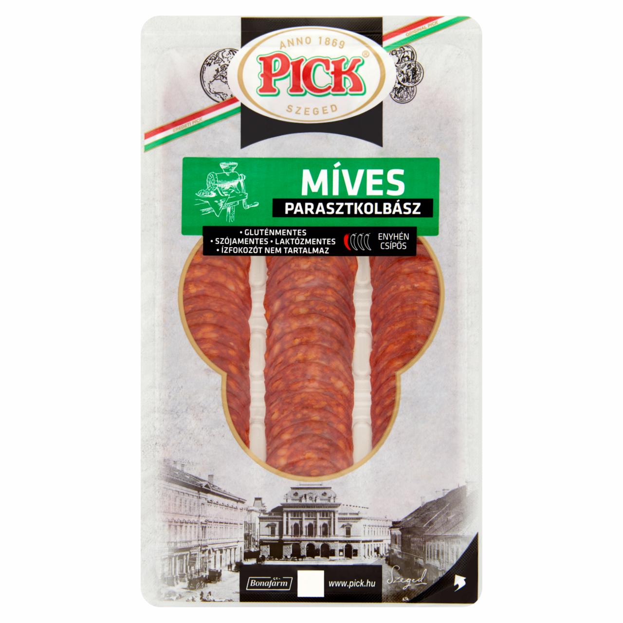 Képek - PICK Míves szeletelt parasztkolbász 70 g