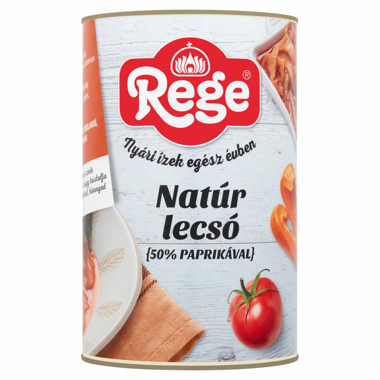 Képek - Rege natúr lecsó 50% paprikával 4200 g