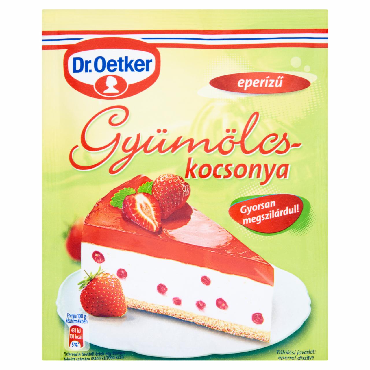 Képek - Dr. Oetker Gyümölcskocsonyapor eperízű 100 g