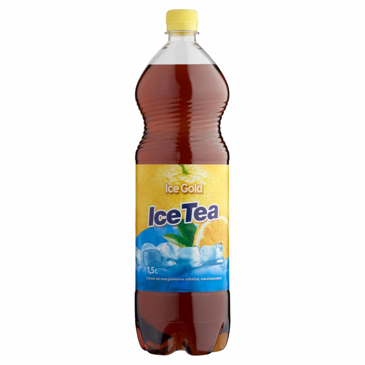 Képek - Ice Gold Ice Tea citrom ízű energiamentes üdítőital édesítőszerekkel 1,5 l