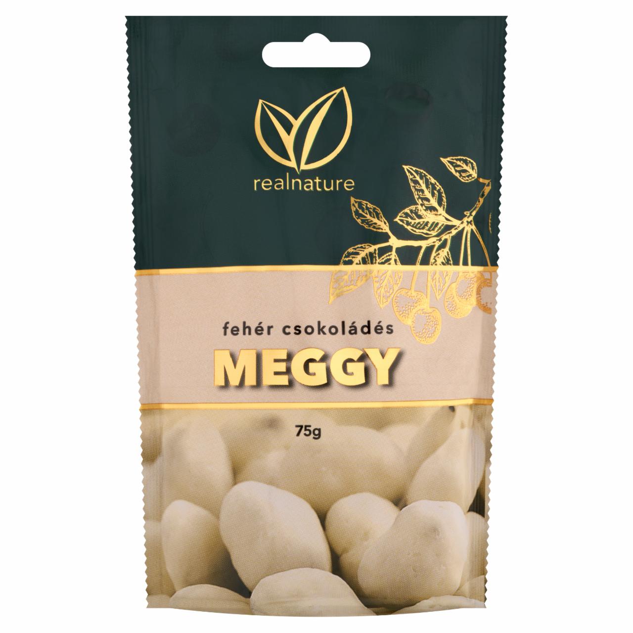 Képek - Real Nature fehér csokoládés meggy 75 g 