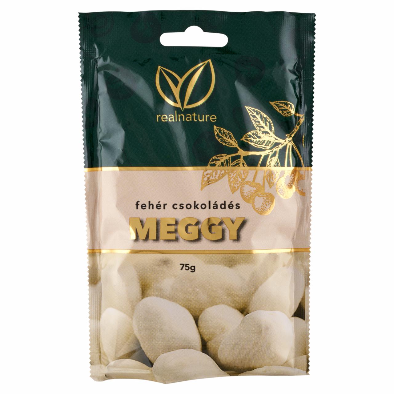 Képek - Real Nature fehér csokoládés meggy 75 g 