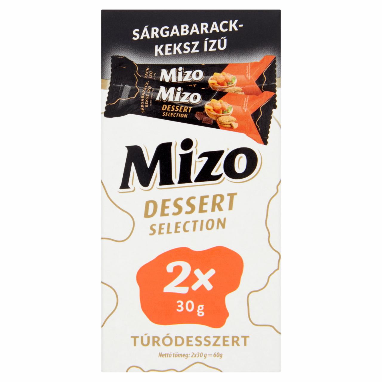 Képek - Mizo Dessert Selection sárgabarack-keksz ízű túródesszert 2 x 30 g