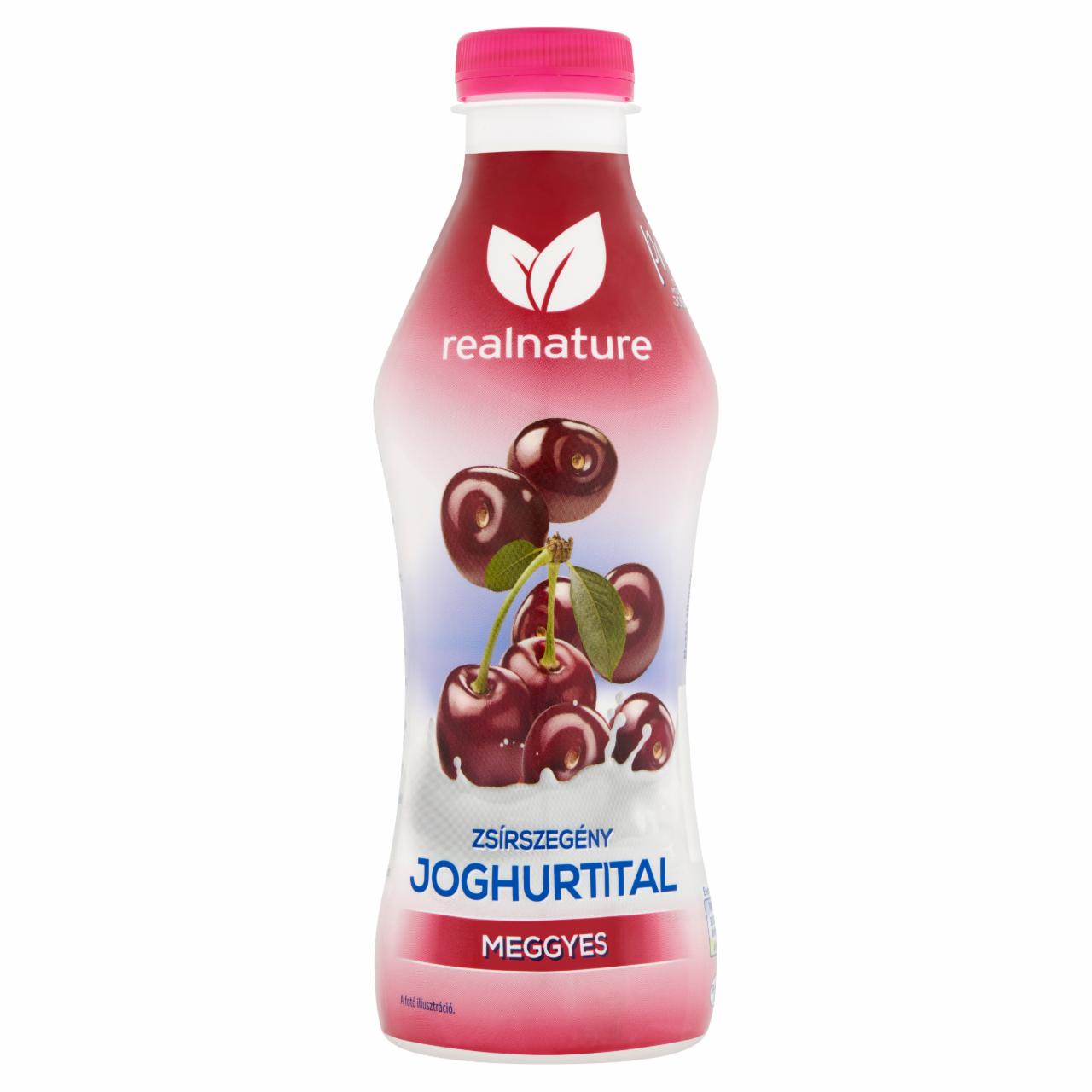 Képek - Real Nature meggy ízű zsírszegény joghurtital 750 g