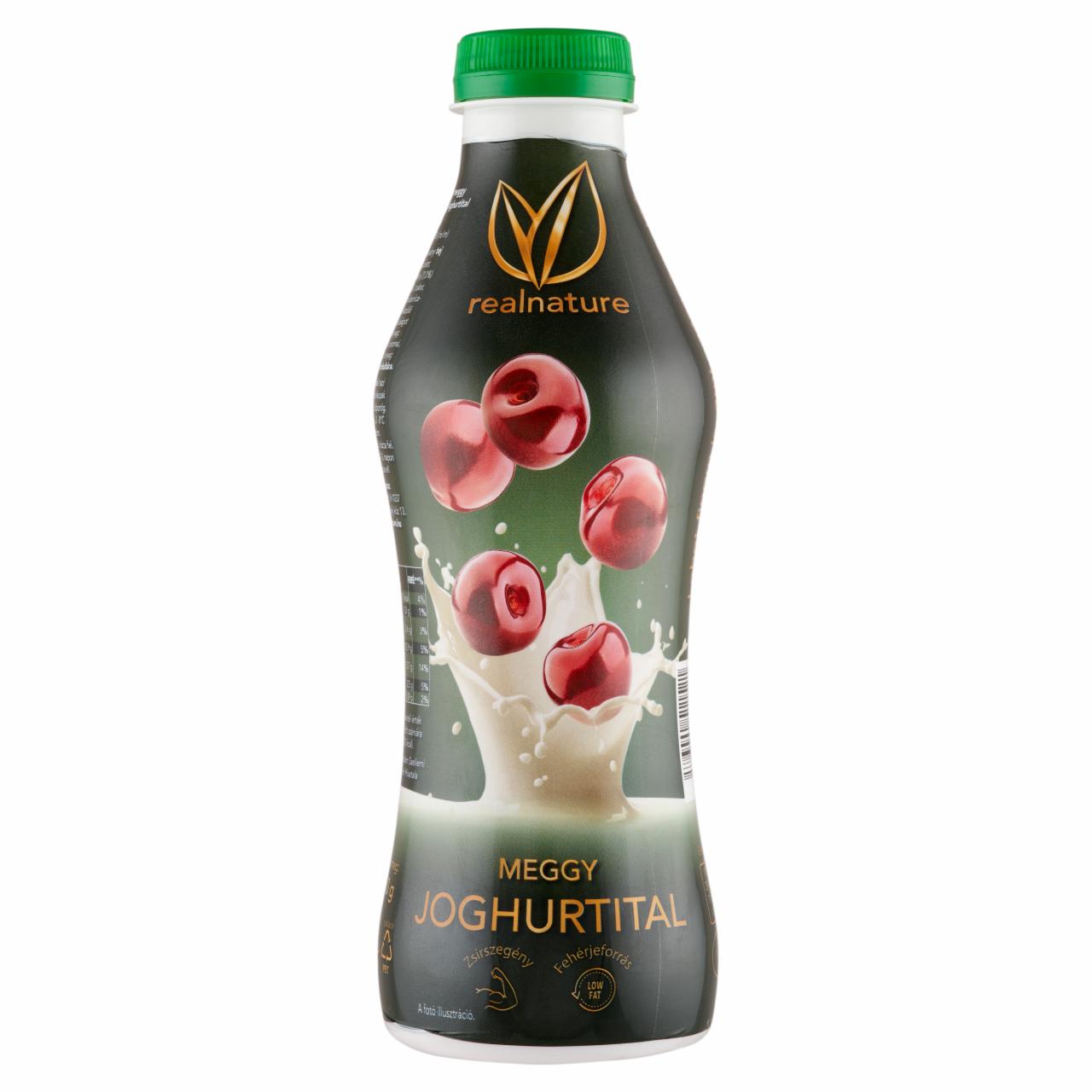 Képek - Real Nature meggy ízű zsírszegény joghurtital 750 g