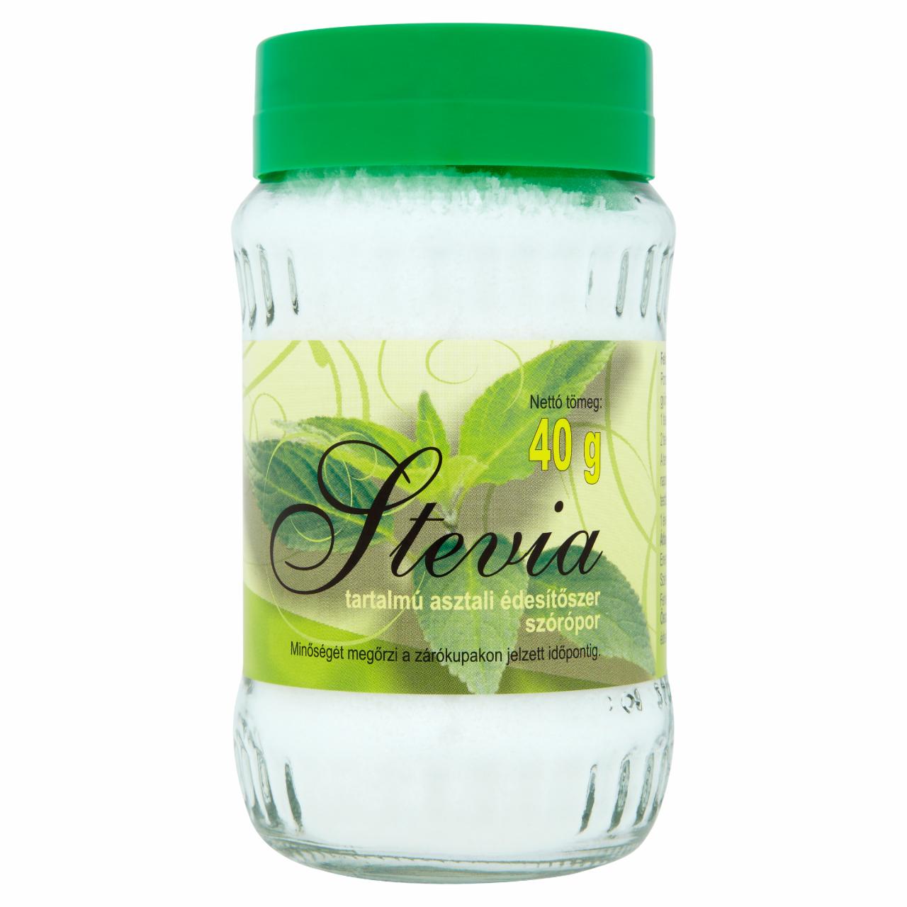 Képek - Stevia tartalmú asztali édesítőszer szórópor 40 g