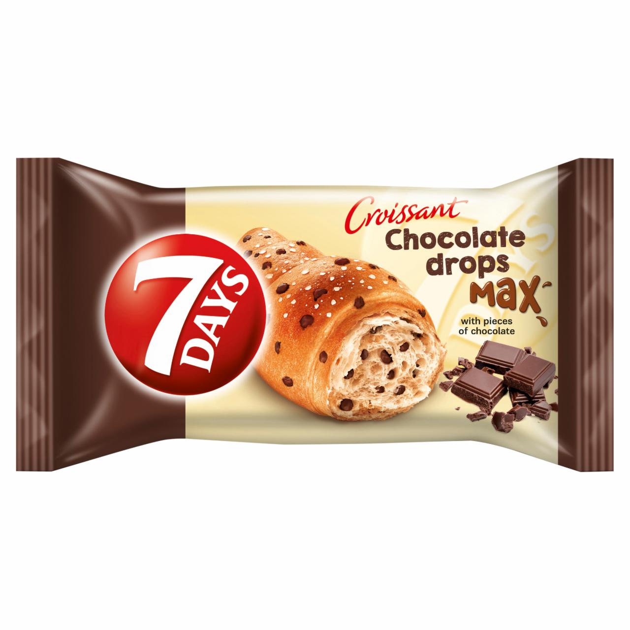 Képek - 7DAYS Chocolate Drops croissant csokoládé darabkákkal 70 g