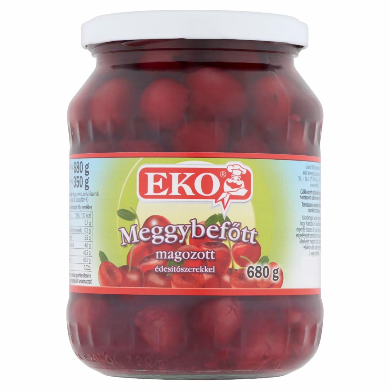 Képek - Eko magozott meggybefőtt édesítőszerekkel 680 g