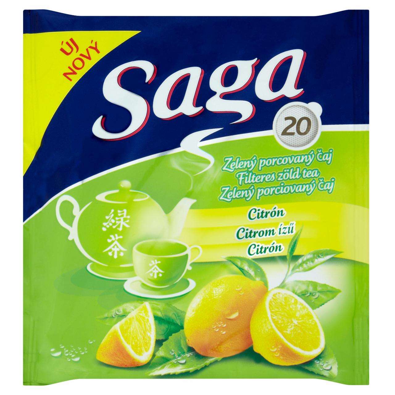 Képek - Saga Citrom zöld tea 20 filter