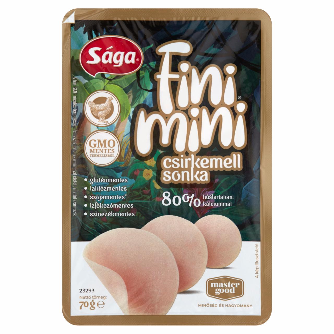 Képek - Sága Fini Mini szeletelt csirkemell sonka kalciummal 70 g