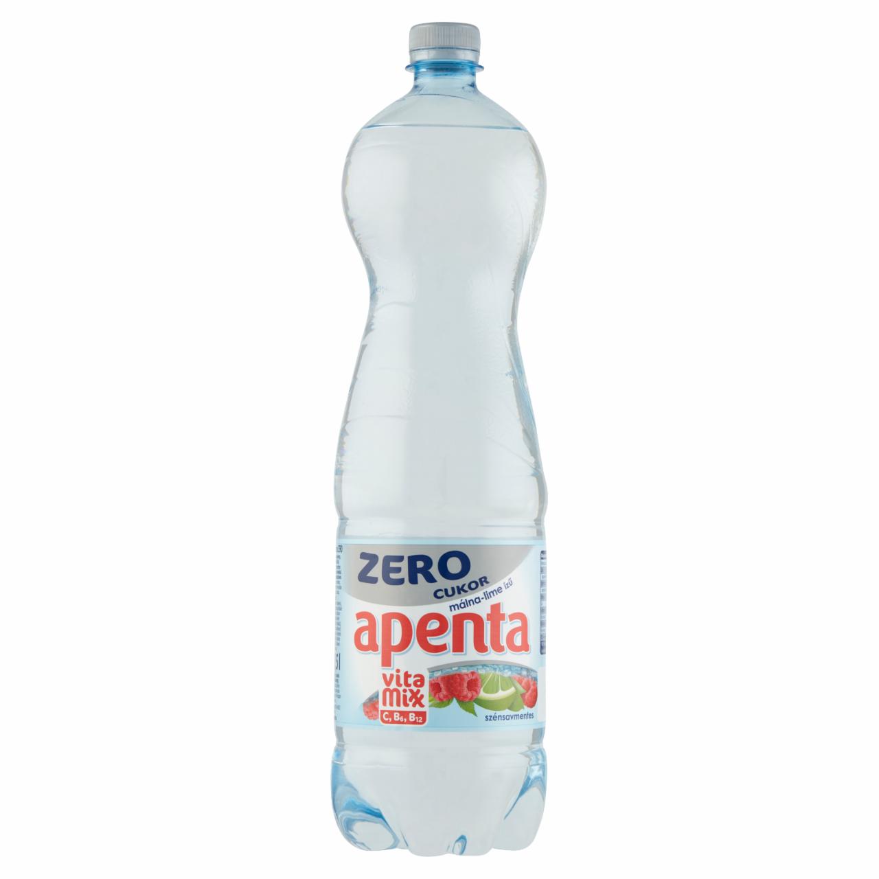 Képek - Apenta Vitamixx Zero málna-lime ízű szénsavmentes, energiamentes üdítőital édesítőszerekkel 1,5 l