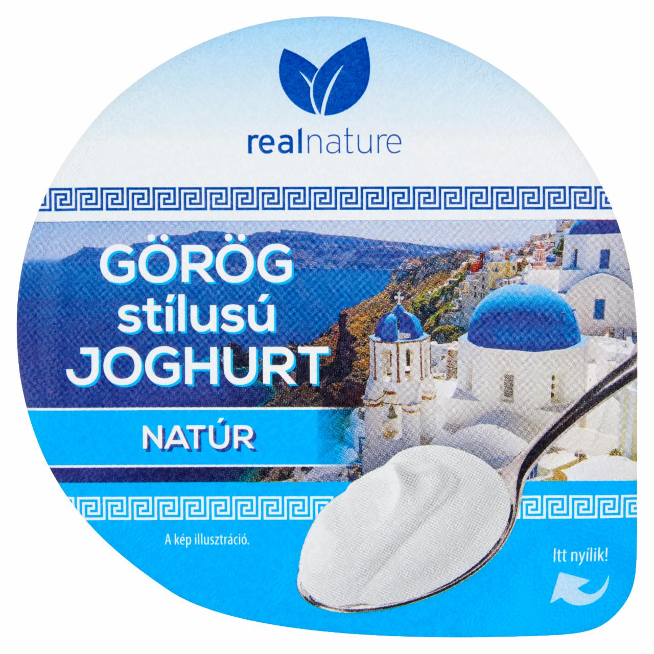 Képek - Real Nature görög stílusú natúr joghurt 125 g