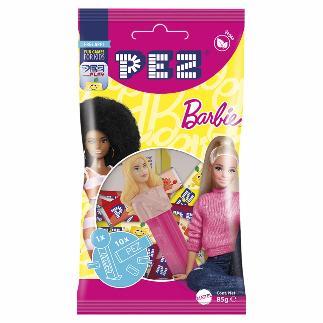 Képek - Pez gyümölcs ízű cukorka változó figurás adagolóval 10 x 8,5 g (85 g)