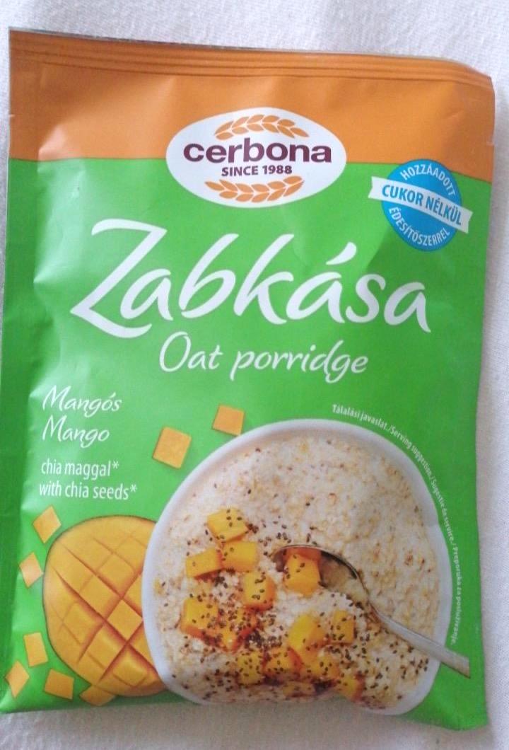 Képek - Cerbona mangós zabkása cukor hozzáadása nélkül, édesítőszerrel 50 g