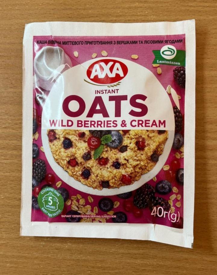 Képek - Instant oats wild berries & cream AXA