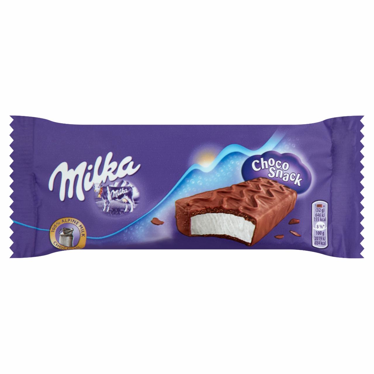 Képek - Milka tejes krémmel töltött sütemény alpesi tejcsokoládéval 29 g