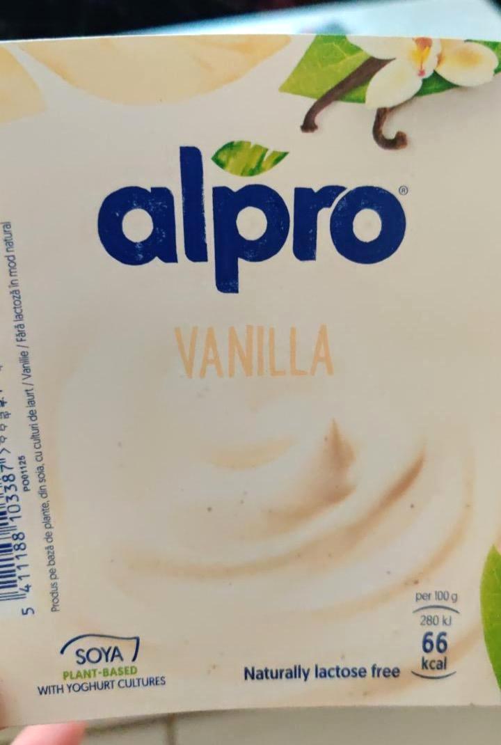 Képek - ALPRO vaníliás szójagurt joghurt kultúrával 500 g
