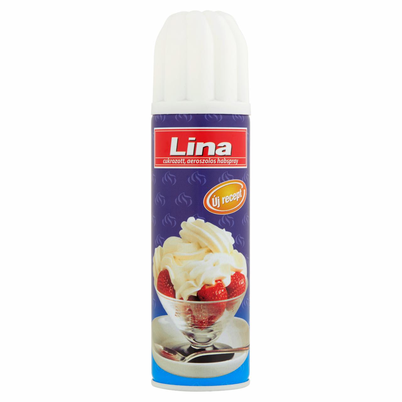 Képek - Lina UHT cukrozott aeroszolos habspray 250 g