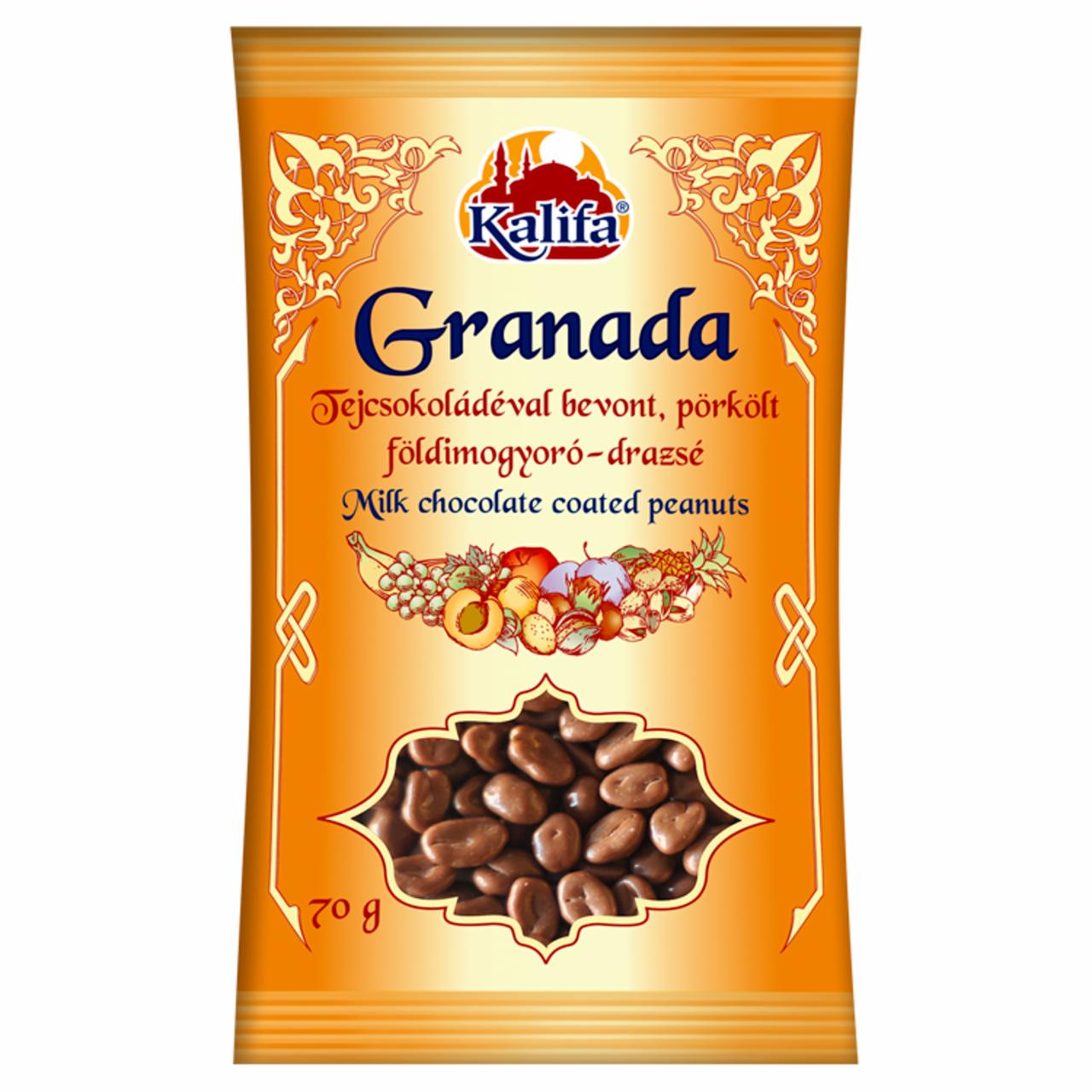 Képek - Kalifa Granada tejcsokoládéval bevont, pörkölt földimogyoró-drazsé 70 g