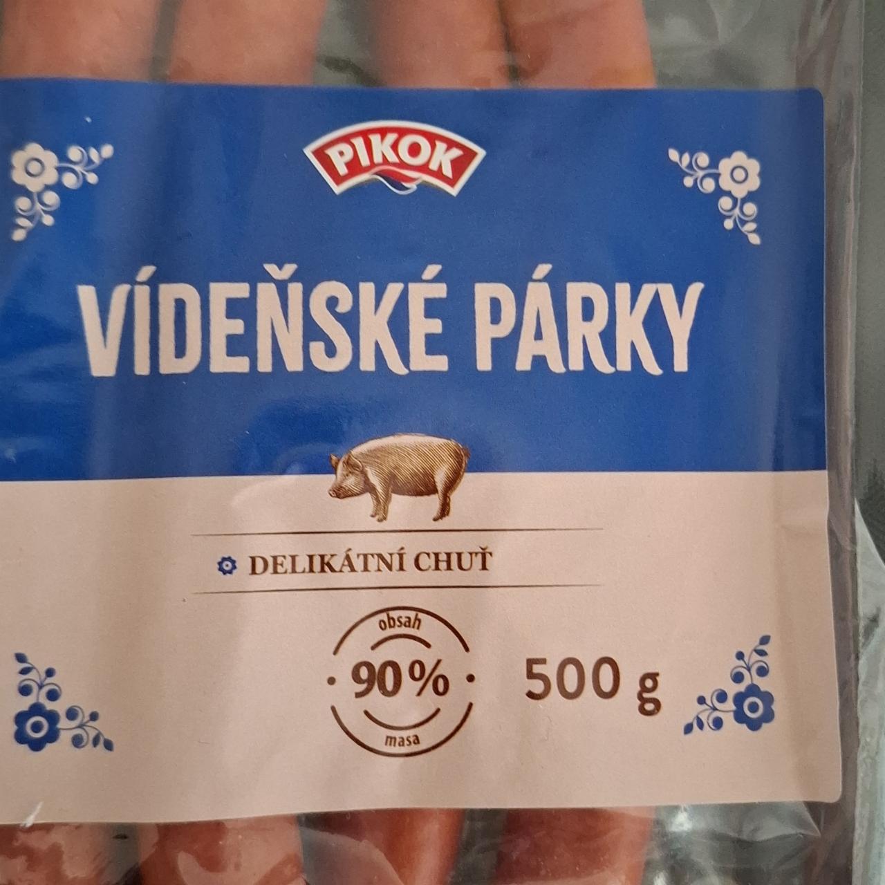 Képek - Vídeňské párky 90% masa Pikok