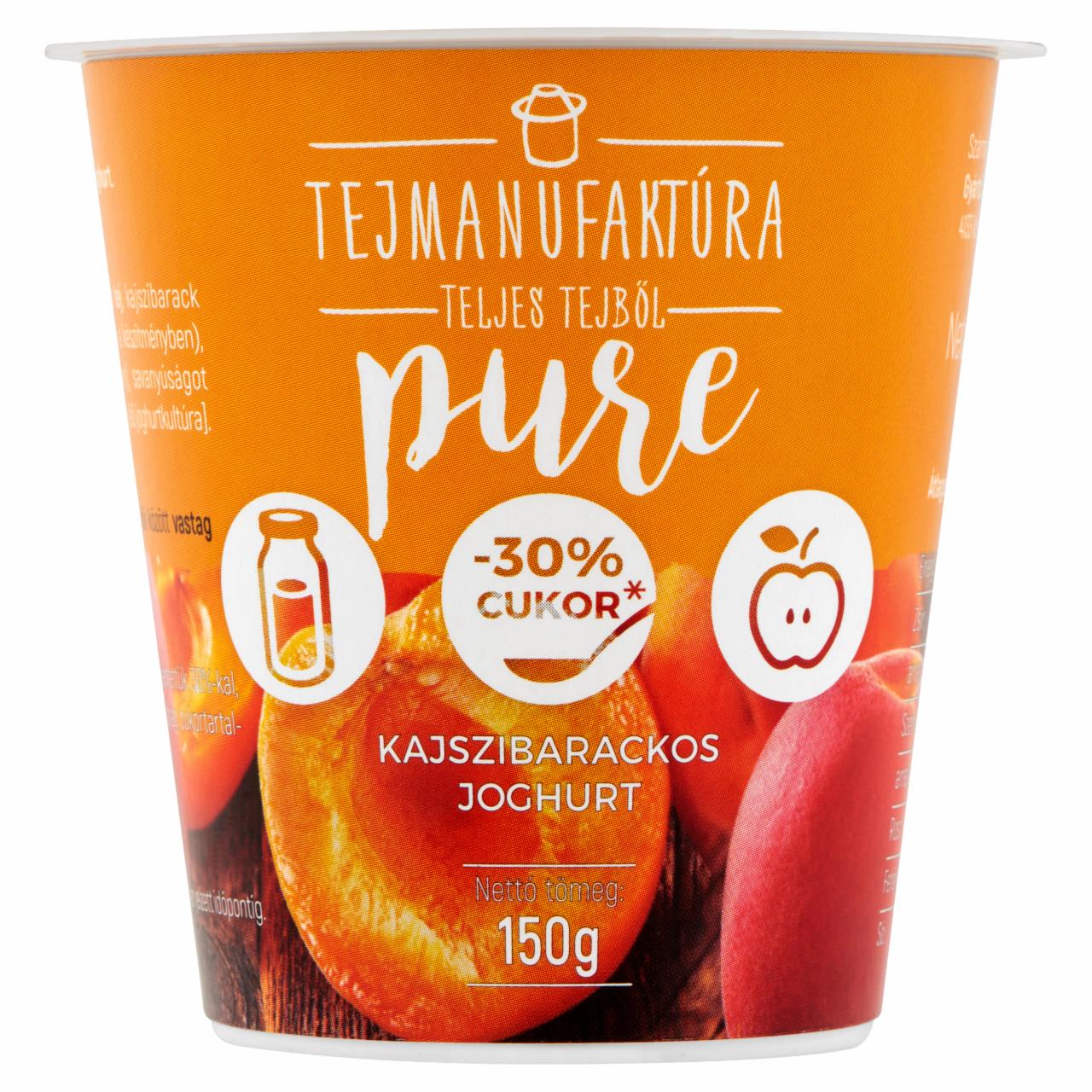 Képek - Tejmanufaktúra Pure kajszibarackos joghurt 150 g