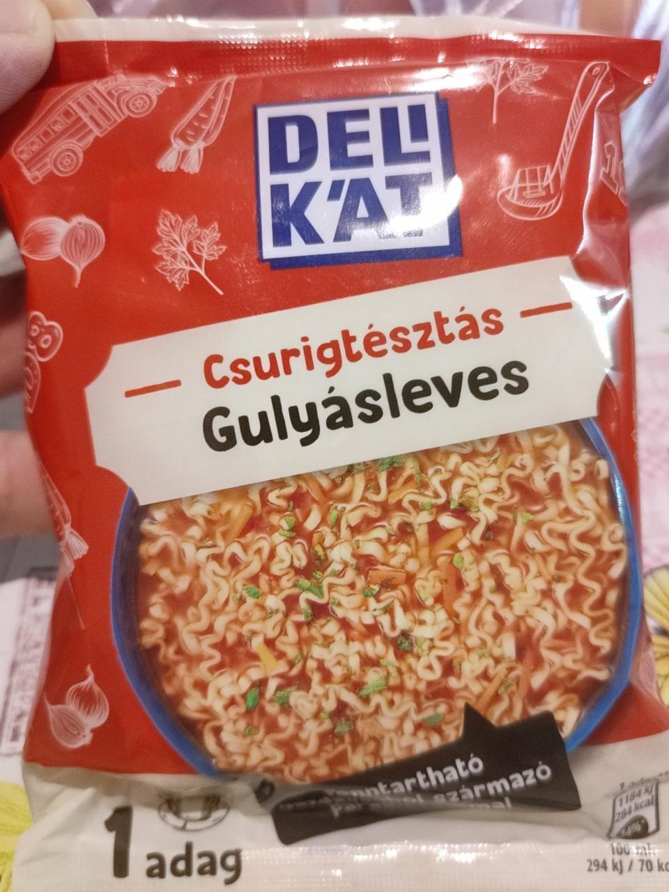 Képek - Csurigtésztás gulyásleves Delikát